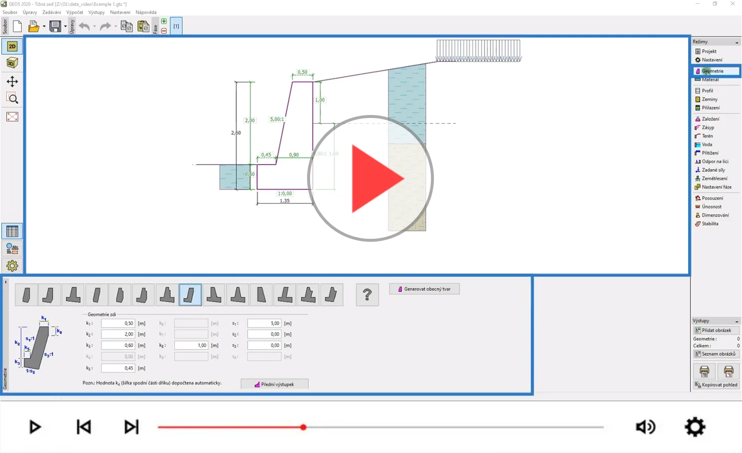 Este video presenta la interfaz de usuario y el trabajo básico de los programas GEO