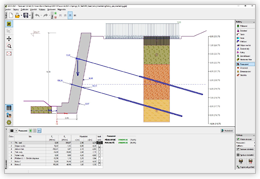 Muro de gravedad - Introducción de anclaje